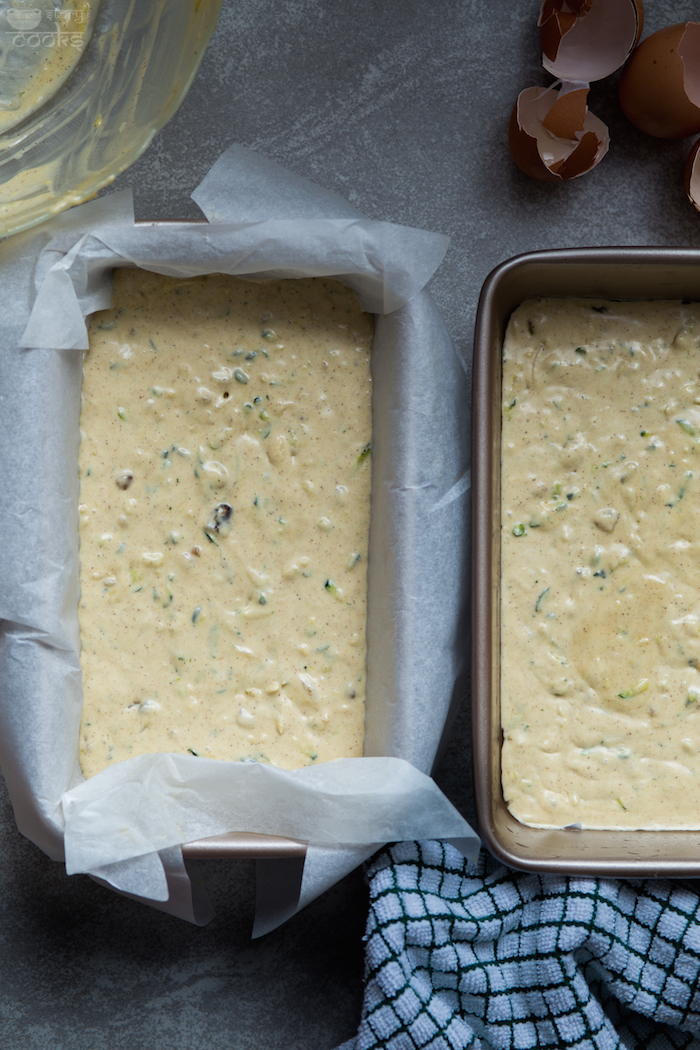 zucchini bread- batter