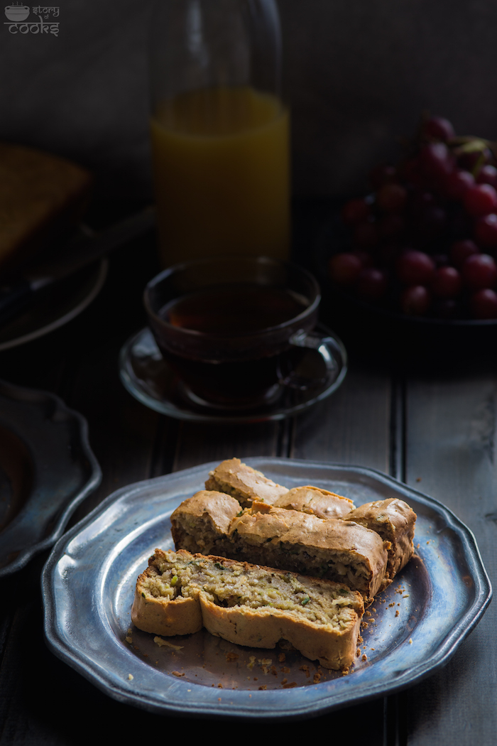 zucchini bread- indoor shots 2